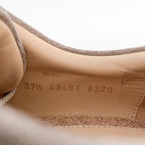 The Office of Angela Scott Mr. Logan Oxfords EU 37.5 US 7.5 Taupe Suede Shoes - Picture 10 of 10